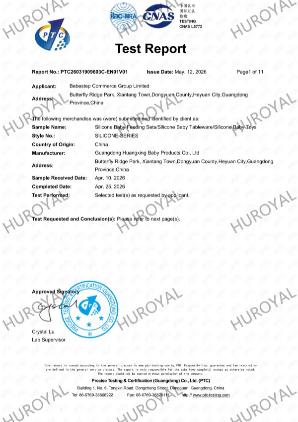 LFGB Food Exposure Report PTC26031909603C-EN01V01+Huangxing_01