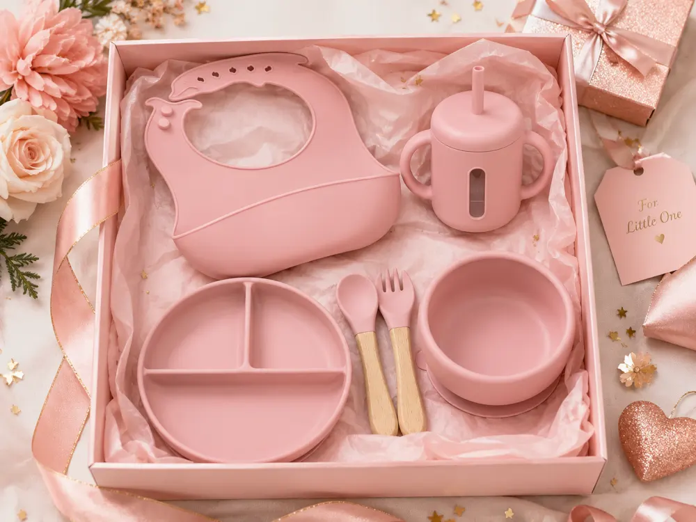 Elevate Product Presentations With Baby Feeding Gift Sets