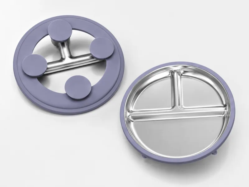 Silicone +Stainless Steel suction plate