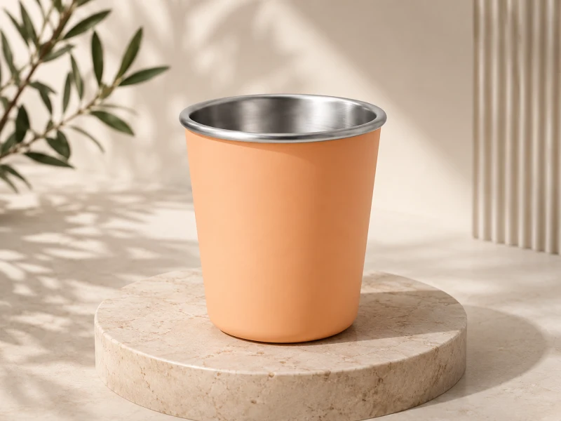 Silicone-Wrapped Stainless Steel Training Cup