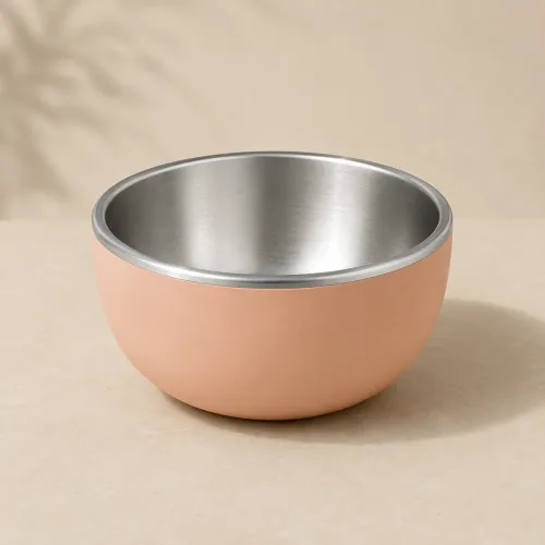 Silicone and Stainless Steel Bowl​