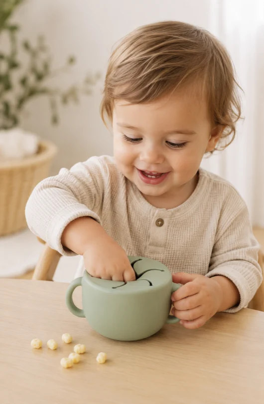 Silicone snack cup