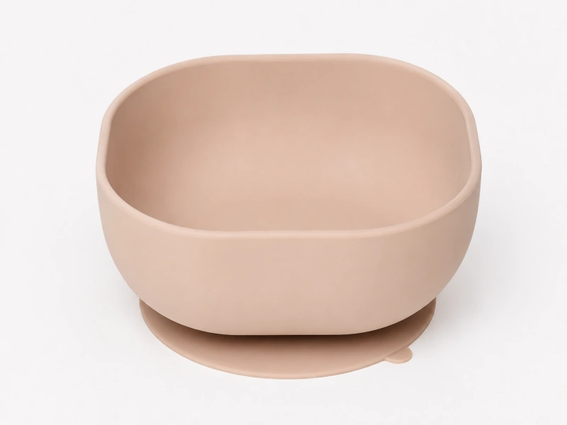 Square Silicone Suction Bowl