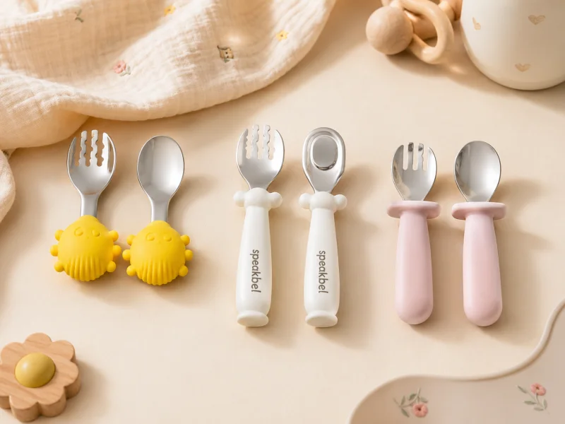 Stainless Steel Heads with Silicone Handles