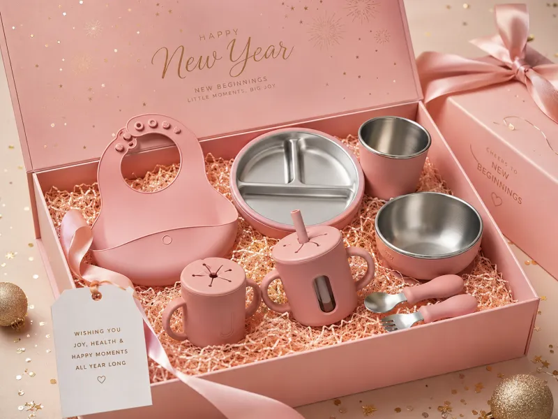 happy new year baby Feeding gift sets