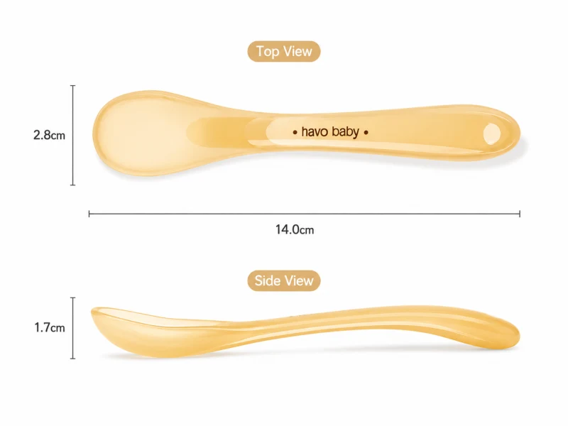 infant Feeding set Silicone spoon-2