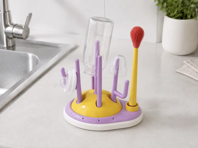 Baby Bottle Brush Set with Drying Rack
