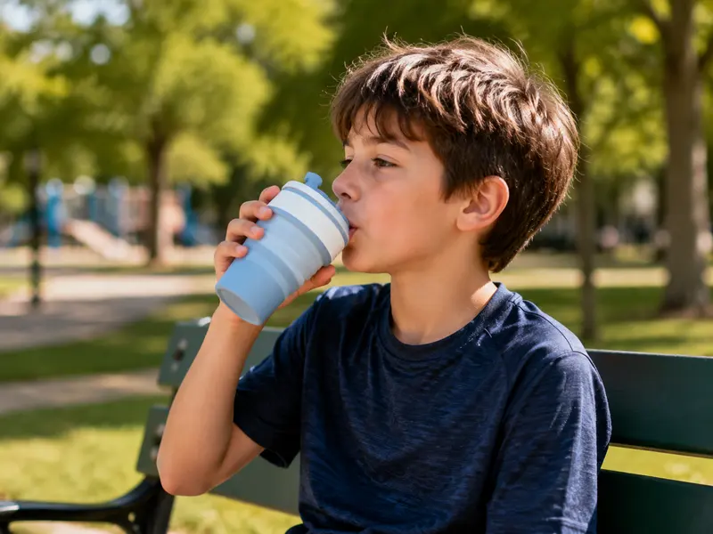 Push Collapsible Silicone Water Bottle