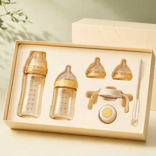 Warm Amber PPSU Baby Bottle Gift Set